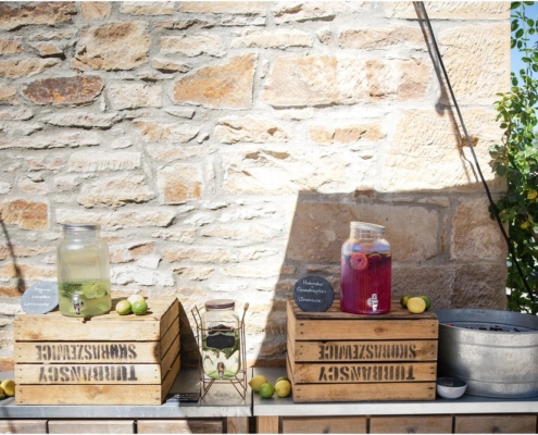 Hochzeitsfotograf-Freihof-Prichsenstadt_0085 Sektempfang im Freihof in Prichsenstadt